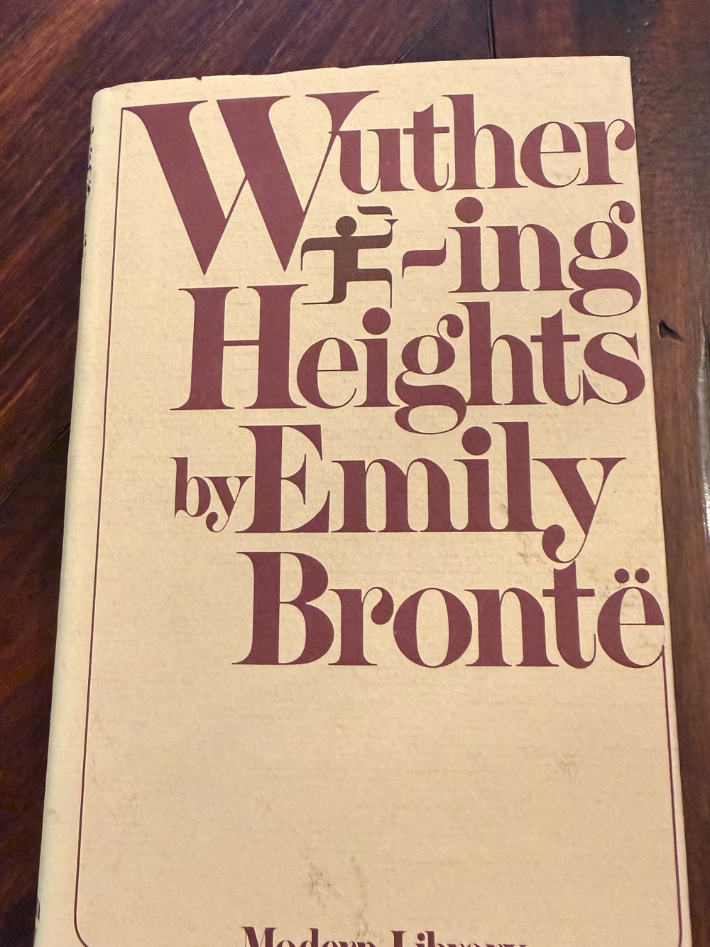 Wuthering Heights by Emily Brontë — Beige Cover with Brown Text